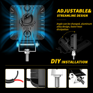 High Quality Driving Lights <strong>12W</strong> 4x4 Square <strong>Led</strong> Work Light Working Light Off Road Motorcycle Truck Car WorkLight <strong>12V</strong> Offroad - Product Image 4