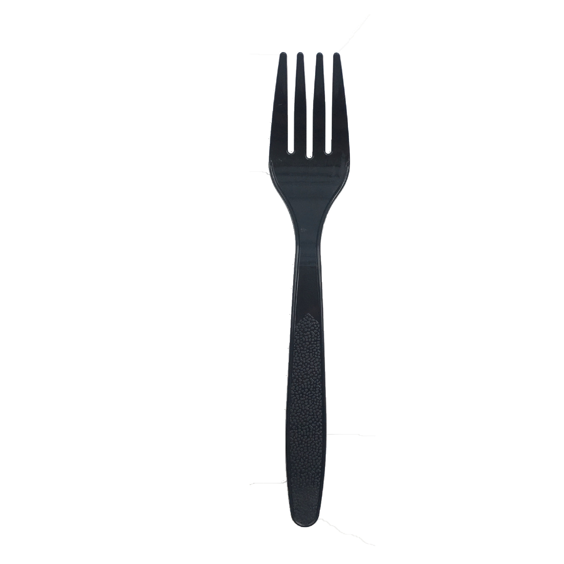 Fourchette en plastique noir-16pcs