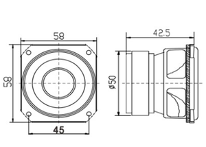 Siêu acitor Bass Trình Điều Khiển Loa 58*42.5Mm 4Ohm 10W/15W Loa Cho Ngoài Trời Di Động Âm Thanh Tường Âm Thanh Máy Tính Để Bàn Âm Thanh - Product Image 4
