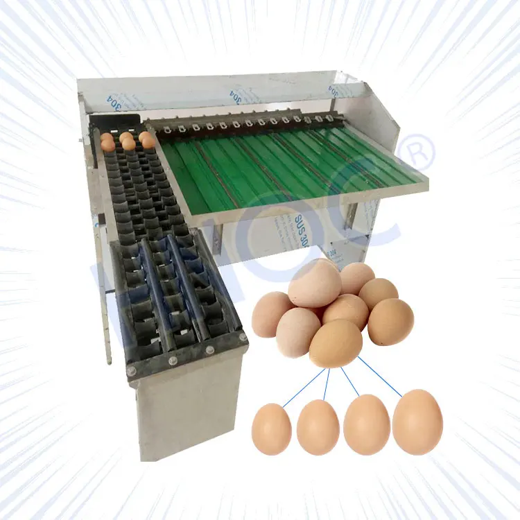 Ovo de galinha tamanho do ovo classificador automático pequena escala, classificador de grau de ovo de classificação por peso