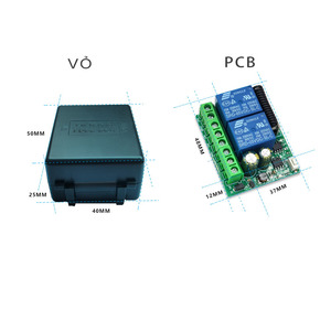 <strong>DC12V</strong> 24V 10A 2CH Telescopic Rod Motor Light Switch Transmitter 433mhz <strong>Remote</strong> Wireless <strong>Remote</strong> Control Switch - Product Image 3
