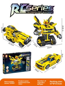 Robot telecomandato FC9007-9008 modello intellettuale di Kidsren Robot meccanico in plastica assemblato - Product Image 6