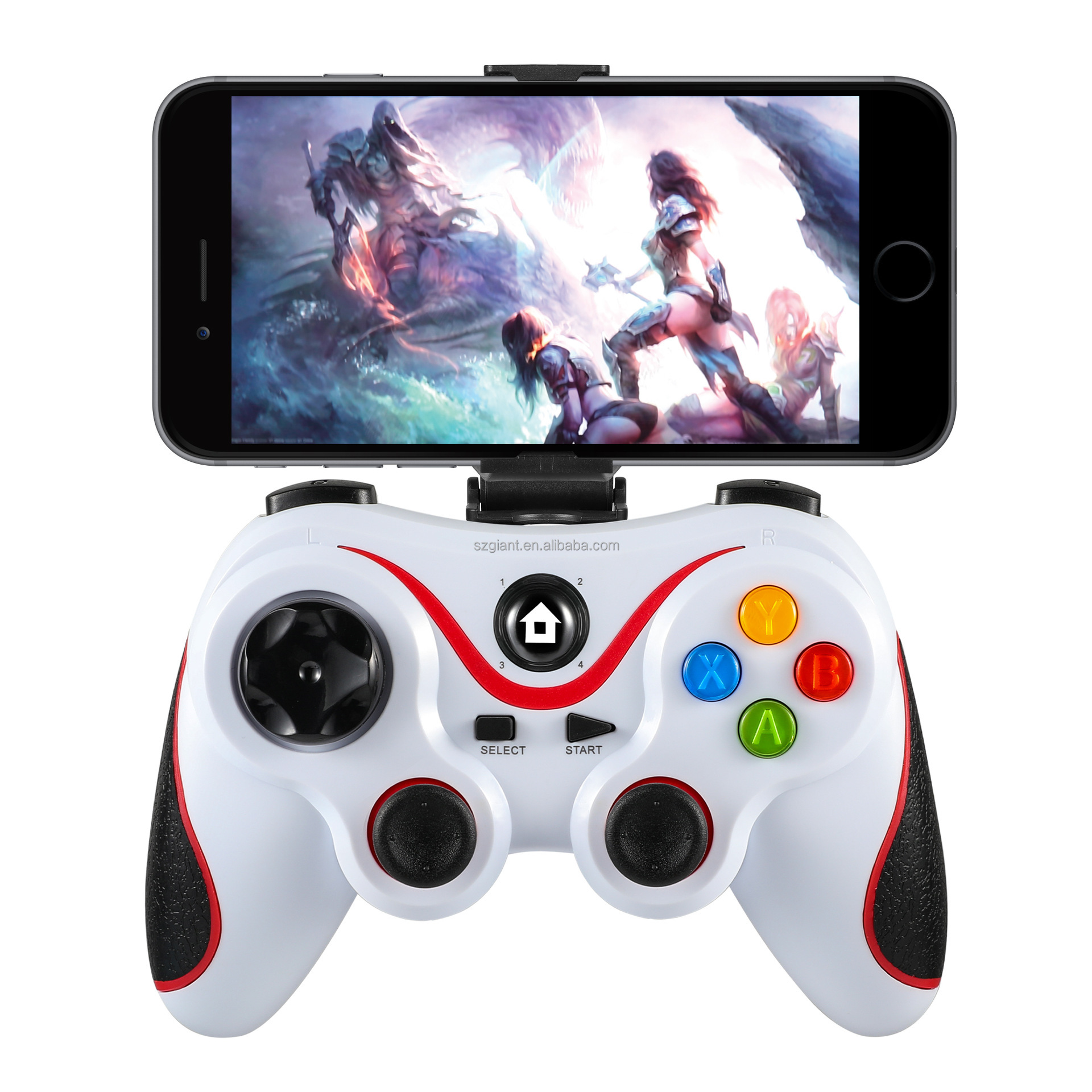White with clip