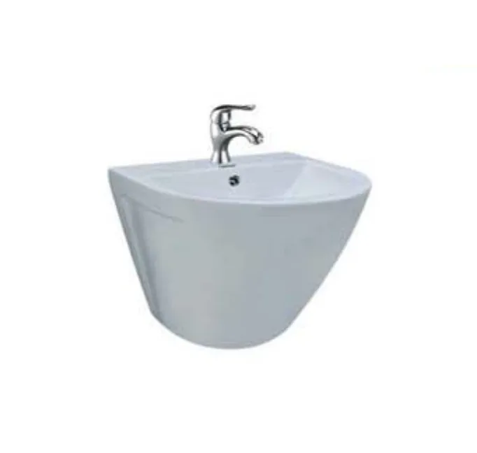 White Solid Surface Modern Bathroom Furniture Wash Basin Sink Streamline Wall Hung Basin