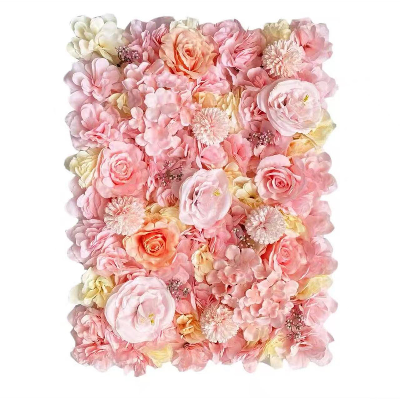 Yellow pink rose wall 0.4m*0.6m