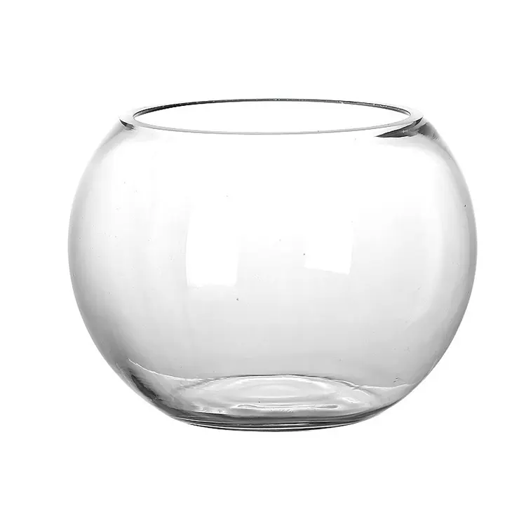 デスクトップ安いラウンドガラスグローブ金魚鉢水槽の花瓶