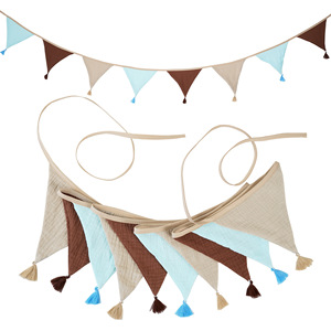 Suministros creativos para fiestas, decoración de celebración, banderín, Bandera de cadena, banderín triangular, Bandera de cumpleaños - Product Image 2