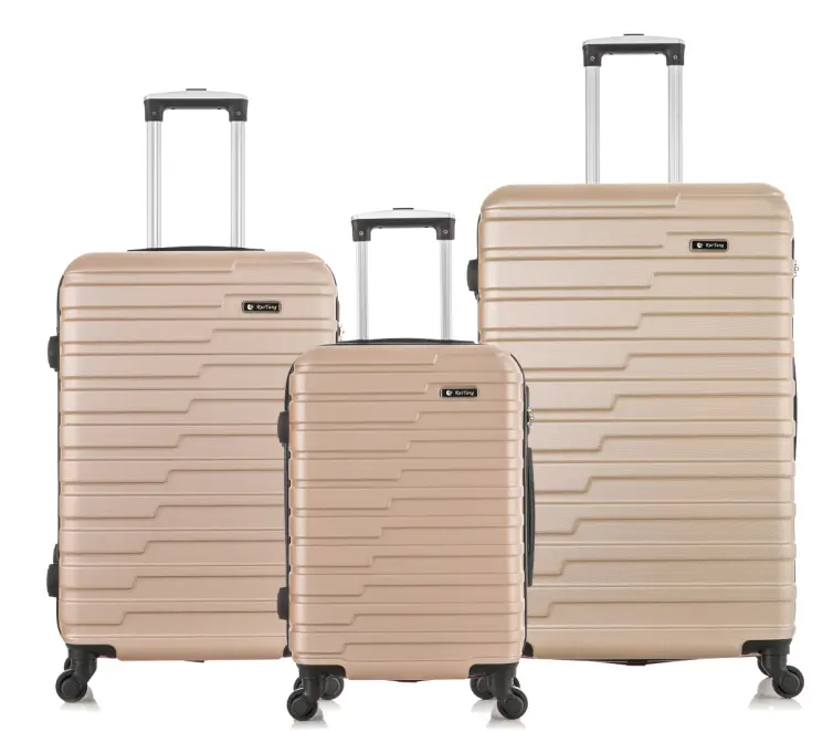 Borsa per bagagli da viaggio Set di valigie per Trolley da 3 pezzi valigia all'ingrosso Spinner Lock Set di valigie in materiale colorato