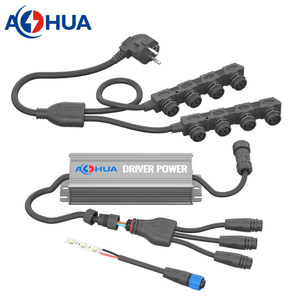 1 a 2 3 4 5 6 Cables de salida Solución de cable Macho Hembra Conector de distribuidor de energía a prueba de agua 2 3 4 Pin - Product Image 4