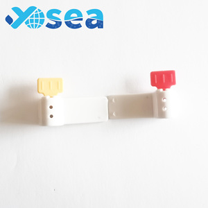 Chất lượng cao <span class=keywords><strong>Pad</strong></span> khóa an ninh mét con dấu với mã vạch nhựa với móc không gỉ an toàn mét con dấu - Product Image 3