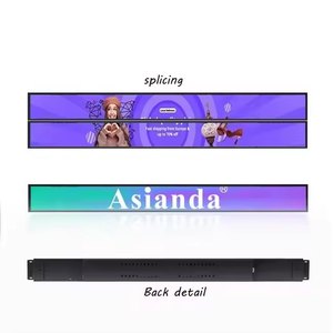 28.1inch Android Indoor Bar <strong>Type</strong> <strong>LCD</strong> <strong>Display</strong> Shelf Edge Banner <strong>LCD</strong> <strong>Display</strong> Ultra Thin Touch Screen <strong>LCD</strong> Stretch Bar <strong>Display</strong> - Product Image 4