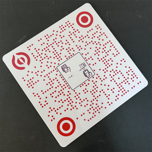 Digital Smart QR Code carta da Menu Nfc piatta quadrata di grandi dimensioni da 160MM per finestre o tavoli