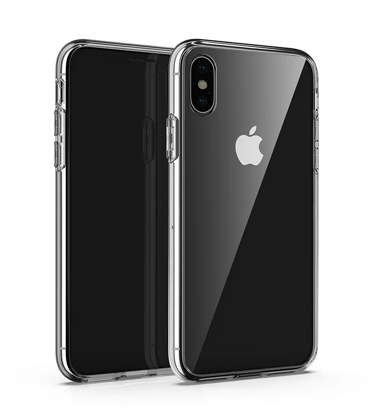 Tschick Luxury Transparent Acrylic PC Case For iPhone X XS 13 12 Pro Max XR Soft Phone Shell For iphone 6 7 8 Plus X Back Cover