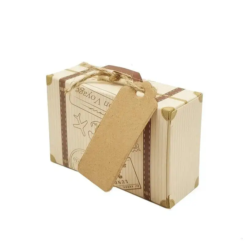 Caixa de chocolate em forma de caixa de ferramentas de placa cinza rígida, laminação brilhante e embalagem impressa com revestimento UV para doces e fotos