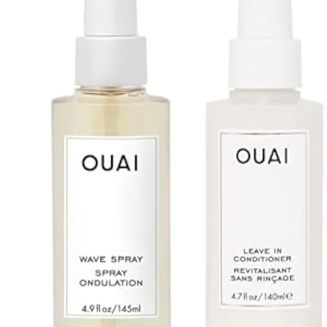 OUAI saç kremi yumuşatma nemlendirici Multitasking ısı koruyucu sprey saç 4.7oz 140ml için bırakın