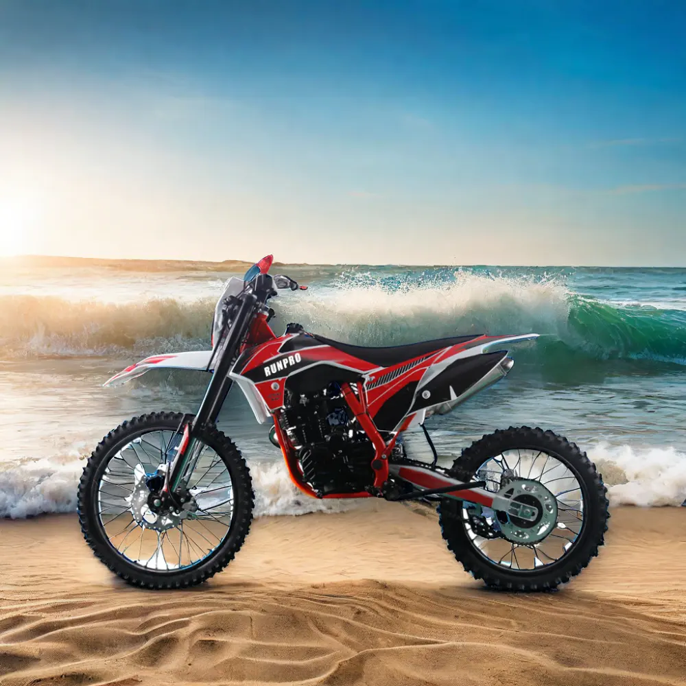 دراجة بخارية جبلية RUNPRO 4 Stroke 250cc تعمل بالغاز دراجة بخارية للبالغين 250cc مع إطارات 21''18'