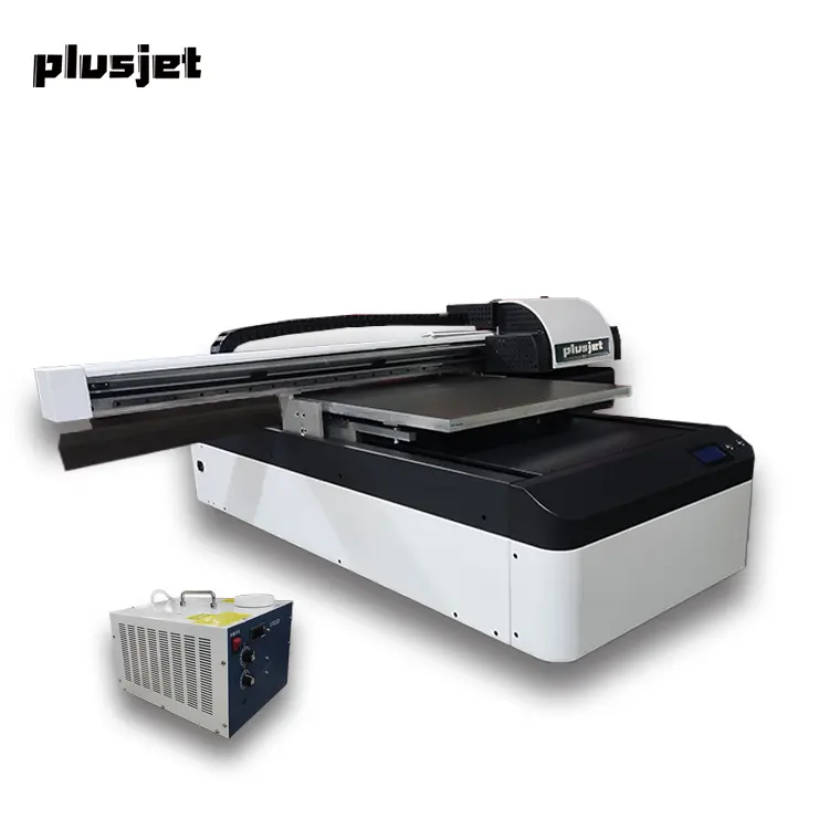 Plusjet gran Oferta impresora UV con cabezal de impresión Epson DX6, taza de arte en cristal 3H, 2, 2