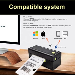 Temu Subomo FBAサーマル4x6配送バーコードラベルプリンター4インチ110mmステッカーEbayShopifyFedEx USPS用ウェイビルプリンター - Product Image 3