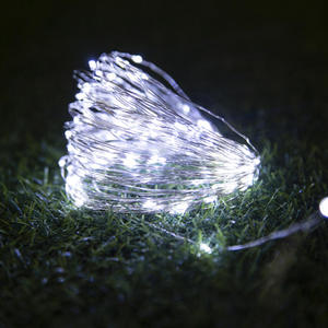 Luz LED de alambre de cobre, cadena de luces decorativas para vacaciones de Navidad, caja de batería impermeable de 8 funciones, cadena de luz de alambre de cobre - Product Image 4