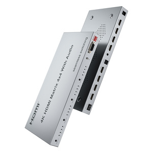 SOFLY 4K <strong>HDMI</strong> <strong>Matrix</strong> 4X4 Seamless Switch <strong>HDMI</strong> <strong>Matrix</strong> <strong>4</strong> in <strong>4</strong> out with Audio - Product Image 2