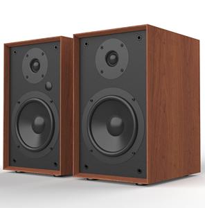 120W SR07B BT USB Coaxial entrada RCA óptica Carcasa de madera hecha a mano diseño elegante altavoz de estantería activa de sonido HiFi - Product Image 4