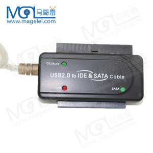 3 In 1 USB 2.0 Ide Sata S-ata 2.5 3.5英寸硬盘转换器电缆Usb到Ide Sata适配器电缆硬盘Hdd - Product Image 3