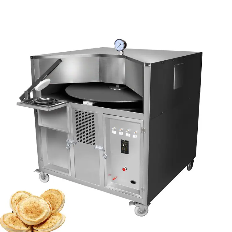 Semi automatic Thin Pancake Roti Tandoor Food Naan Chapati Maker Tortilla Bakery Oven Machine