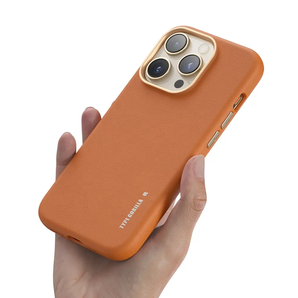Blueo casing ponsel kulit Premium, casing ponsel kulit Premium dengan magnetik untuk iPhone 14 Pro Max
