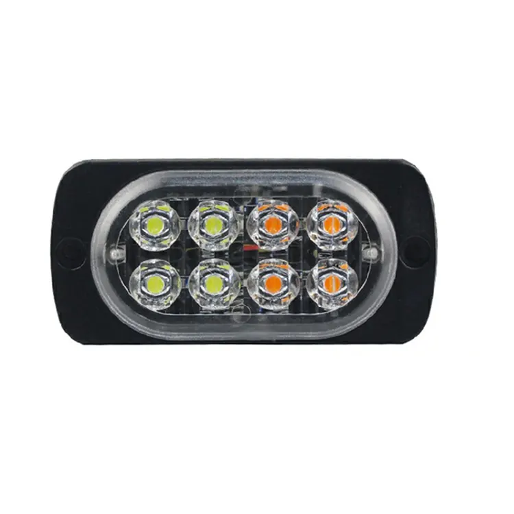 8LED 36W LED sinyal Emerge ışık çubuğu güvenlik sinyal lambası yanıp sönen sis lambası için uygun SUV ATV kamyon