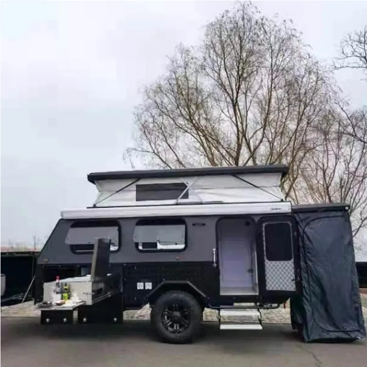 Proveedores chinos Camper familiar usado 3 personas Pickup RVs Autocaravana para personalizado