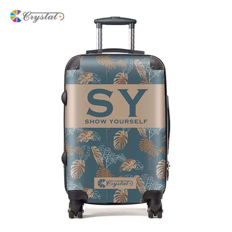 Il disegno su misura di nuovo disegno abs pc trolley bagaglio/sacchetto/cabina di caso abs set di valigie