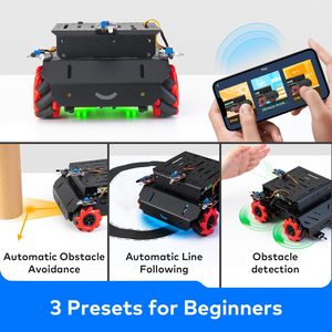 Robotics Kit Programmier bares Roboter-Kit Kompatibel mit Arduino IDE und Raspberry Pi für Jugendliche und Erwachsene
