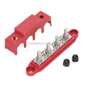 Çinko alaşımı ve pirinç brass 4 çıtçıt 250A M8 güvenli güç dağıtım bara kutusu - Product Image 4