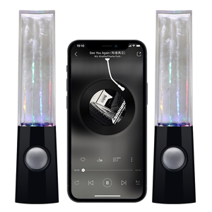 Sistema de altavoces con Bluetooth, torre de luz de agua de baile, 3,5 MM, función de gota de agua para Smartphone, Notebook, portátil y Escritorio