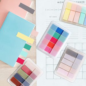 インデックスタブインデックスフラグ指示ステッカーネオン付箋ブックマーク透明メモ帳学用品文房具付箋 - Product Image 4