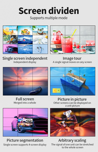 Монтажный контроллер Videowall 55 дюймов Hd Lcd многоэкранный цифровой дисплей сращивающий экран
