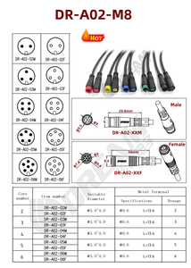 Đầu Nối Xe Đạp Ebike M8 M7 M6 2 3 4 5 6 Chân Đầu Nối Chống Nước Cho Xe Đạp Điện Nam Hoặc Nữ - Product Image 5