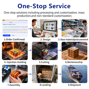 3x3 Chất Lượng Cao Ma Thuật Cube Mịn Vật Liệu Trong Suốt Tốc Độ Giáo Dục Trẻ Em Đồ Chơi Hiệu Suất Ổn Định Sáng Câu Đố Cube - Product Image 4