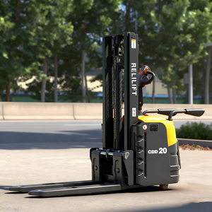 2 tấn Xách Tay Xe nâng hoàn toàn Trung Quốc bán Pallet đạt pin 3M Lift hoạt động có thể thu vào dĩa <span class=keywords><strong>Stacker</strong></span> điện - Product Image 2