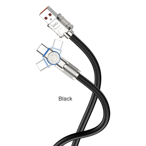 KSC-958 KAKUSIGA Rotatable ku serisi çinko alaşımlı tip-c dönebilir şarj kablosu dairesel mıknatıs tasarımı - Product Image 2