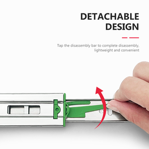 Kings tar Möbel Hardware 12 Zoll 14 Zoll Küchen schrank 3-fach Teleskop Kugellager Voll auszug Schubladen führungen - Product Image 5