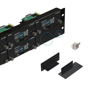 19 "2U Raspberry Pi Rack Mount, Kit in metallo a doppio livello per montaggio su Rack che supporta 8 Raspberry Pi 4B, schede 3B/3B e altro ancora - Product Image 6