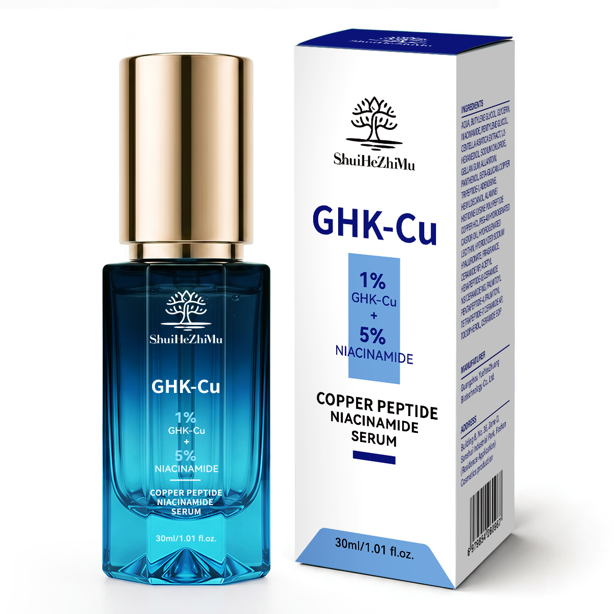 Suero de Niacinamida con Péptido de Cobre GHK-Cu