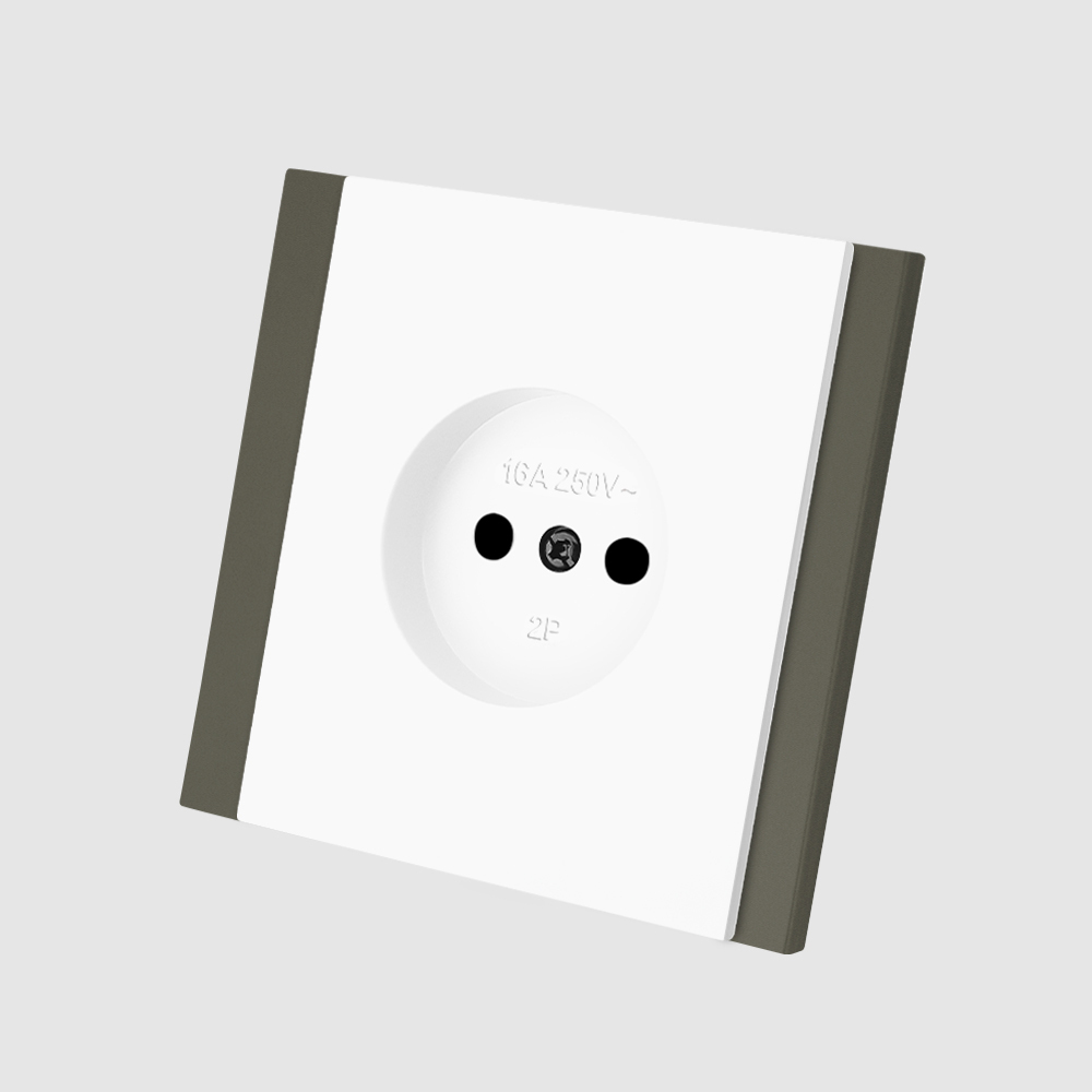 1 Socket White