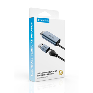 USB3.0用于HDMI捕获电缆C型适配器铝合金封装视频传输盒装USB C型用于HDMI视频捕获C - Product Image 2