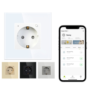 Toma de corriente inteligente Enchufe Wifi Tuya Toma de vidrio multifunción - Product Image 1