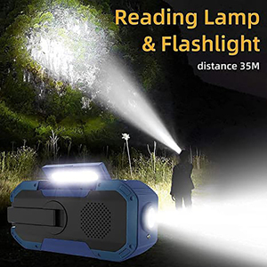 Hội Chữ Thập Đỏ Nhà Cung Cấp Mejor Trận Động Đất Luz Năng Lượng Mặt Trời Y Dinamo Điện Charged Linternas Với Đèn Đồng Hồ Ghi Âm Đài Phát Thanh Survival Kit - Product Image 2