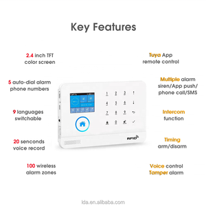 Tuya-Sistema Inteligente antirrobos para el hogar, sistema de seguridad antirrobo con WIFI, GSM y aplicación de Control - Product Image 2