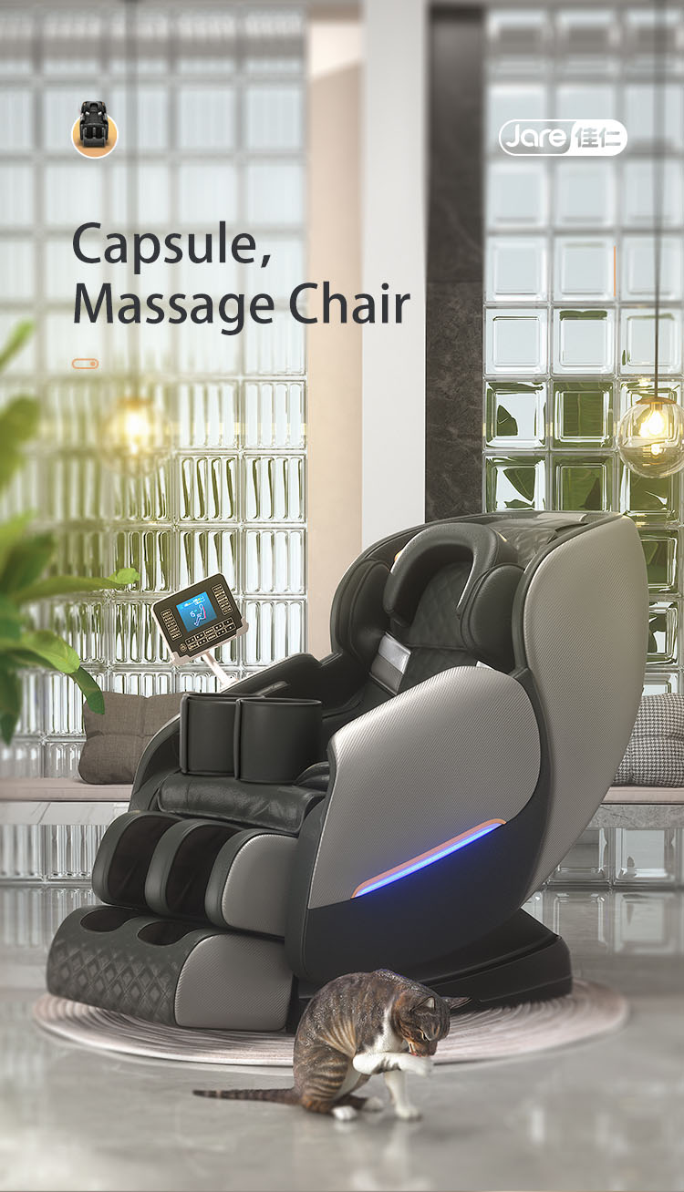 Jare 6699 Wholesale Vibration Zero Gravity Electric Heating Back Manipulator Roller Armchair Massage Chair