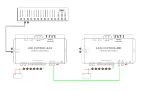 WS2811 WS2812B WS2815 RGBIC SPI-TTL Led striscia di luce modulo Controller T8K musica + Console DMX porta 8 canali con microfono in - Product Image 4
